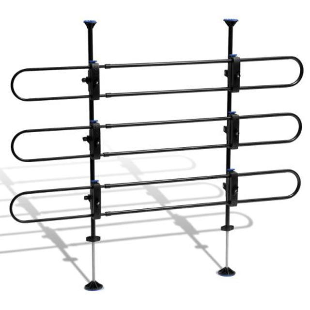 Tubular car barrier for pets