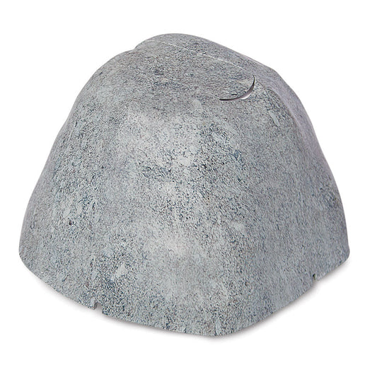  A grey rock shaped outdoor shield 